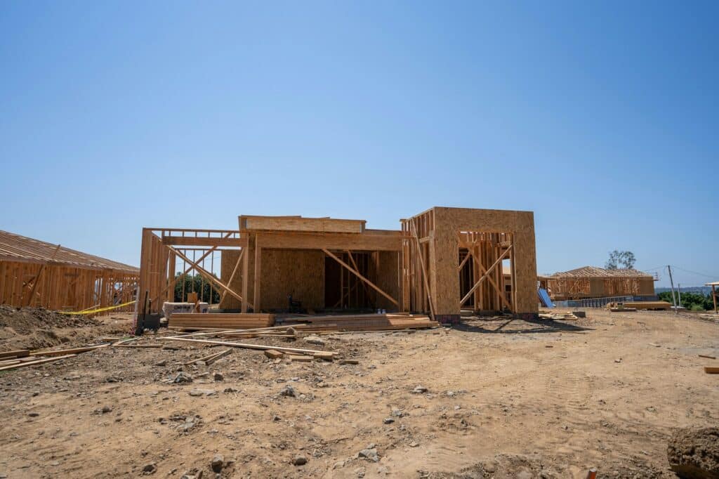 New home construction building