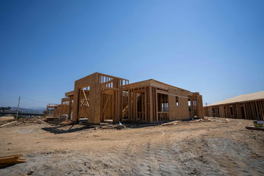 New home construction building